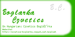 boglarka czvetics business card